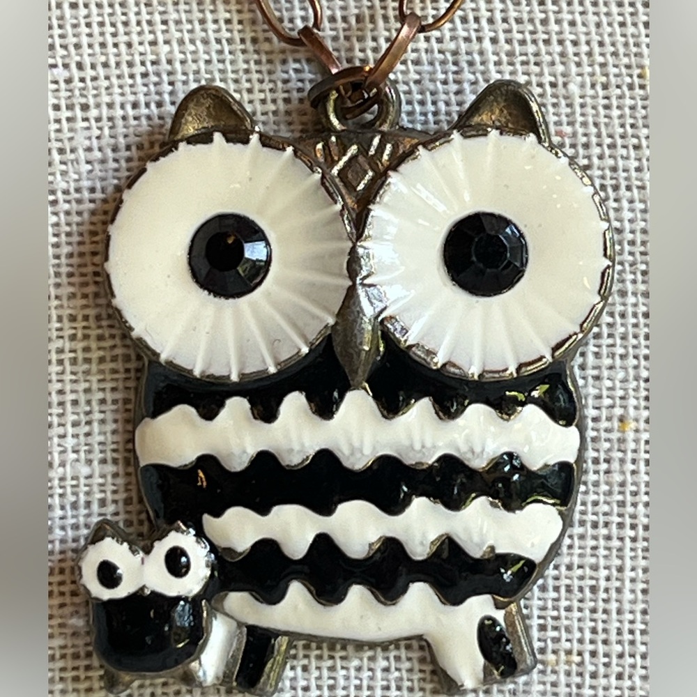 Momma and Baby Owl Necklace.